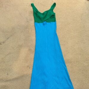 Lush colorblock midi dress